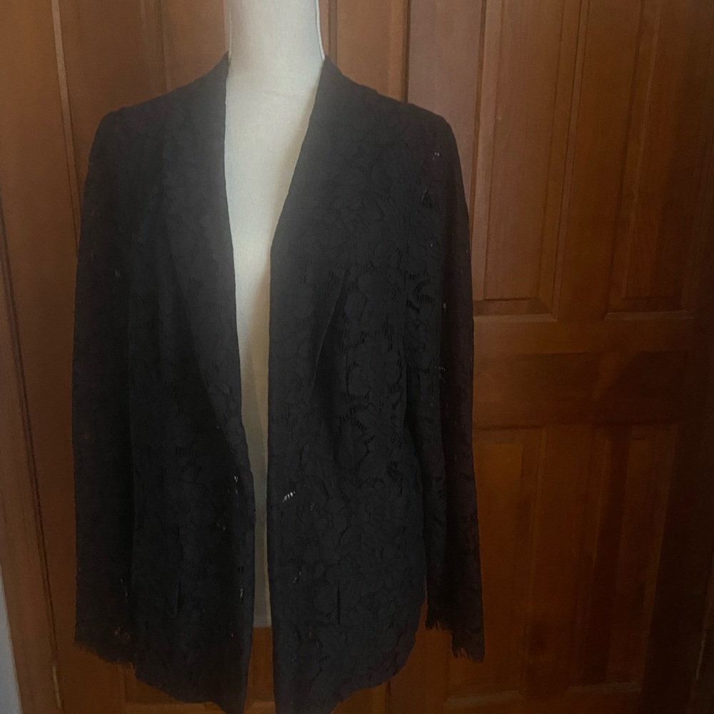 Torrid black lace blazer size 2